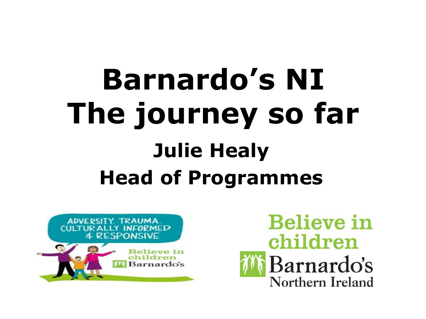 Be the change leadership programme Barnardo's Journey