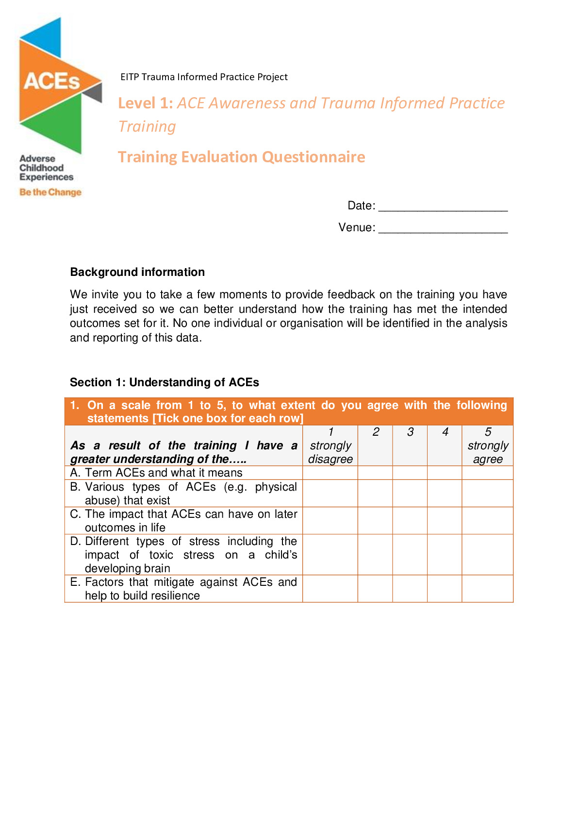 Level 1 ACE Awareness Training Evaluation Form (Final)