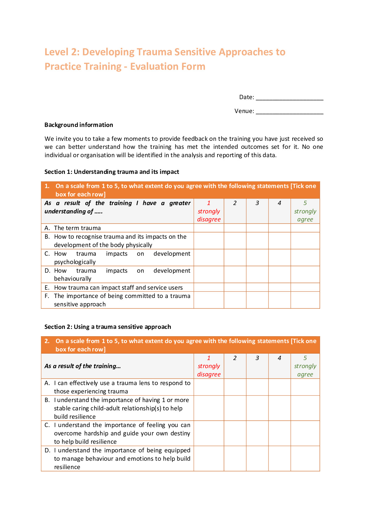 Level 2 Training Evaluation Questionnaire (Final)