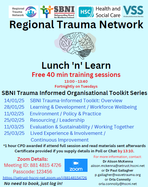 SBNI/Regional Trauma Network Lunch N Learn